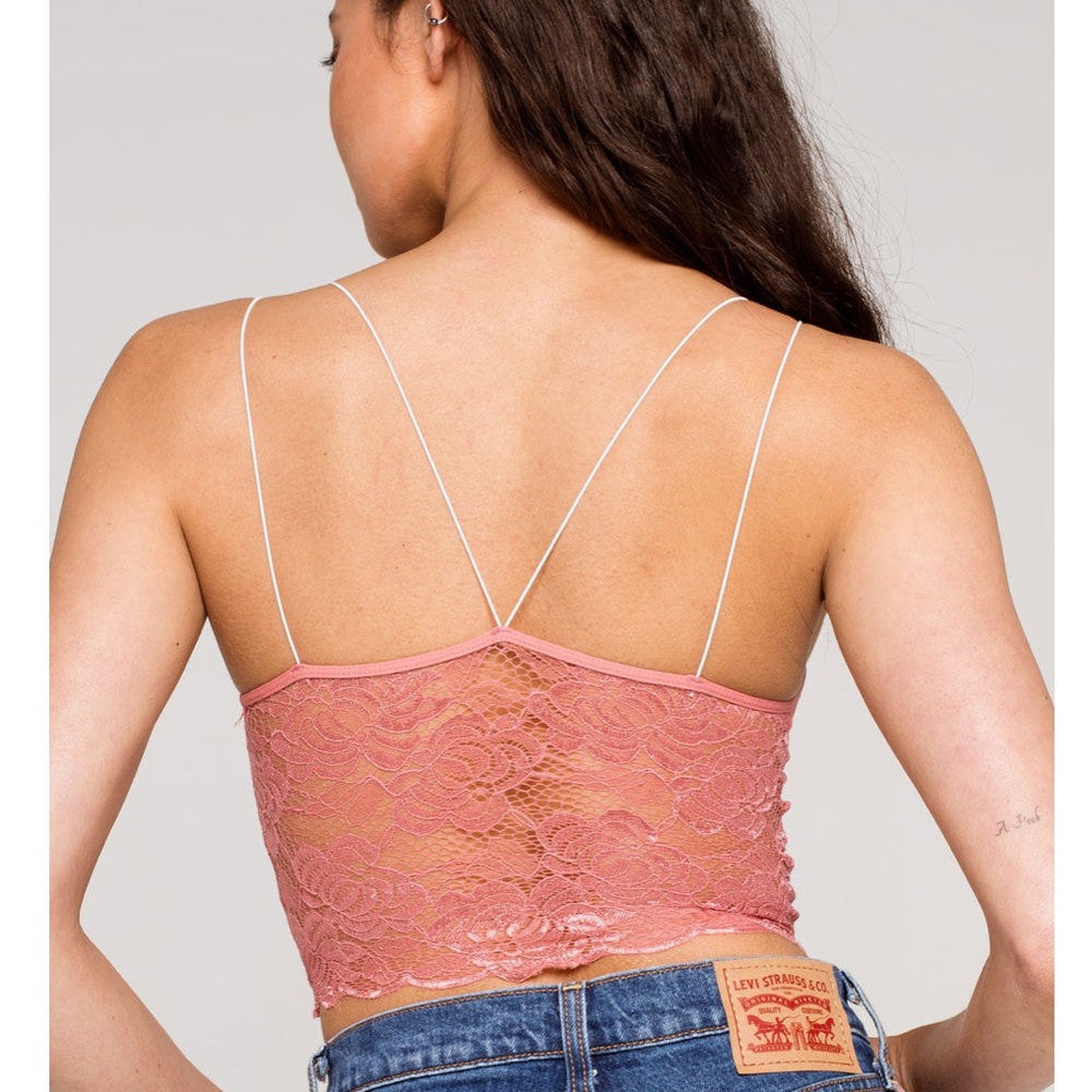 NWT Full Tilt Strappy Lace Back Seamless Cami - Picture 4 of 7